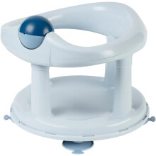 Bebeconfort Swivel Bath Seat, 6 - 12 months, Max. 10 kg, Child Bath Support Seat, Non-Slip, Ergonomical, Suction Cups, Blue