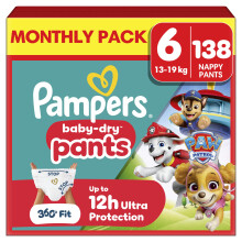 Pampers Baby-Dry Characters Paw Patrol Nappy Pants S6