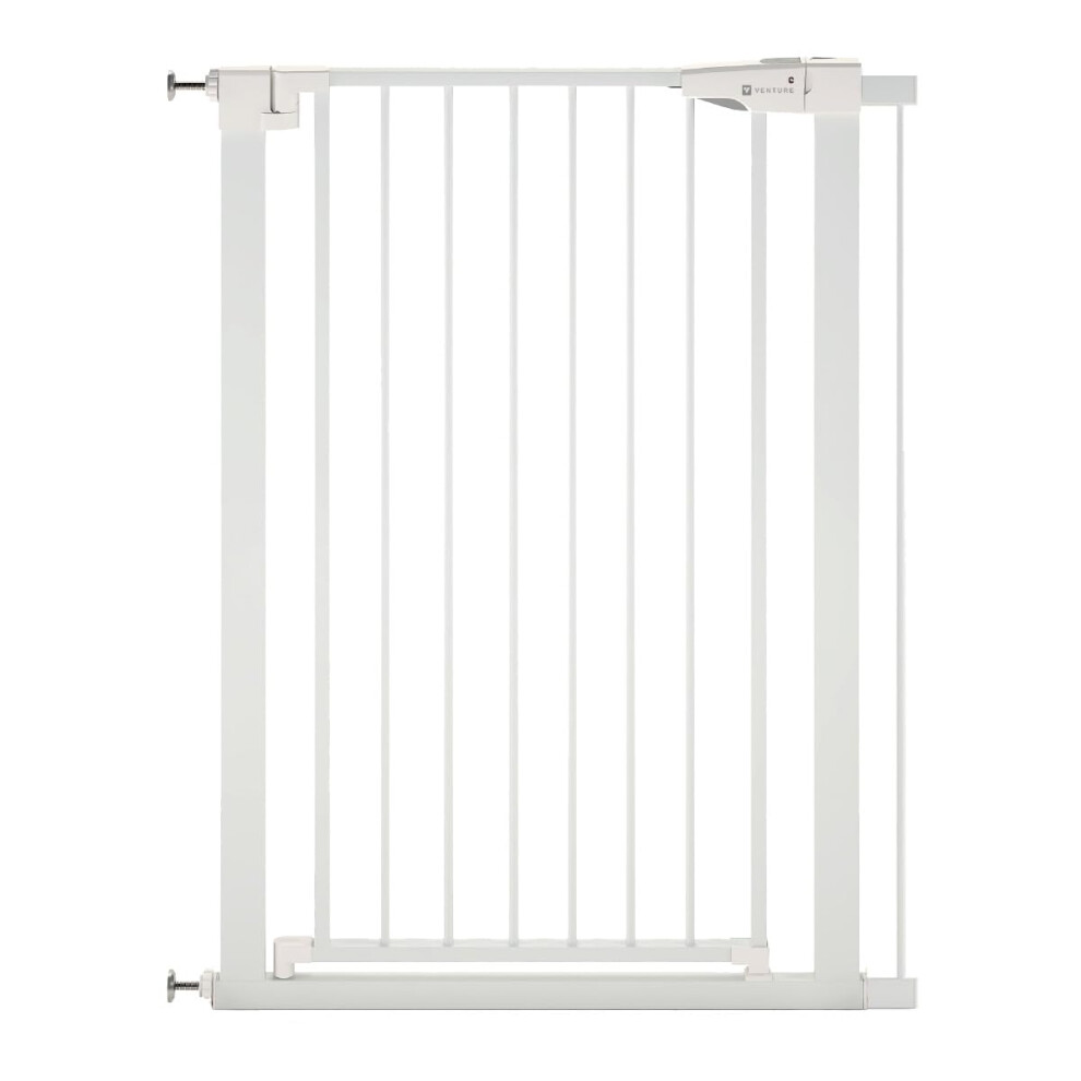 Venture Stair Gate - Q-Fix 110Cm Extra Tall Baby Gate For Stairs & Doorways - 73-80Cm Wide Indoor Dog Gate