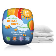 Rohi 7.5 Tog Cot Bed Duvet and Pillow Set – Microfibre Anti-Allergy Toddler Duve
