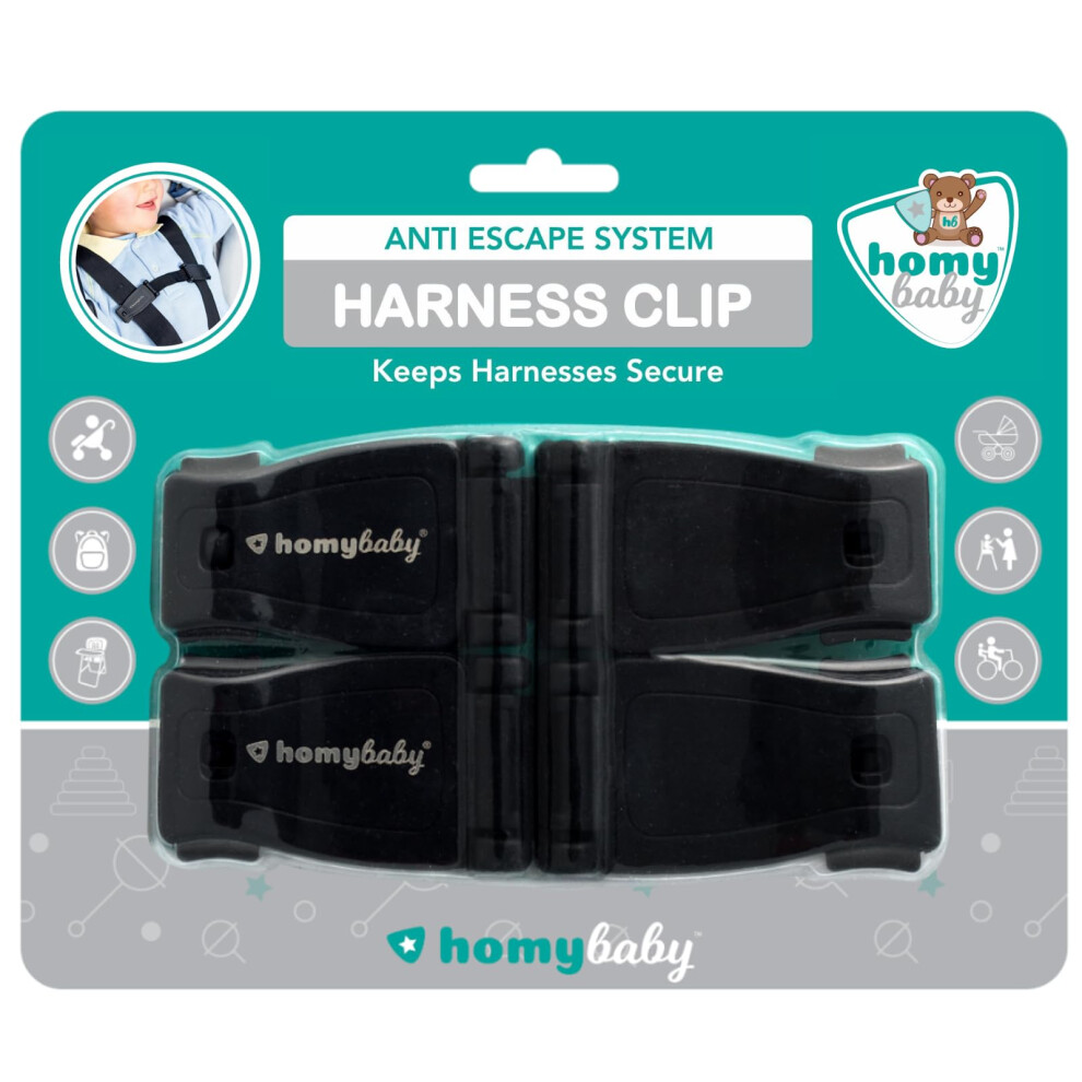 Anti-Escape Harness Clip – Adjustable Chest Buckle - Prevent Children Taking Their Arms Out Of The Straps - Harness Chest Clip (Standard, Homybaby