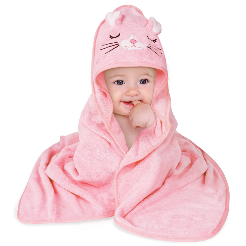 Aolso Baby Towels With Hood, Baby Bath Towels, 80X80cm Soft And Absorbent Large