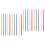 100Pcs Assorted Color Plastic Binding Bars for Paper Folder Use 3