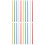 100Pcs Assorted Color Plastic Binding Bars for Paper Folder Use 4