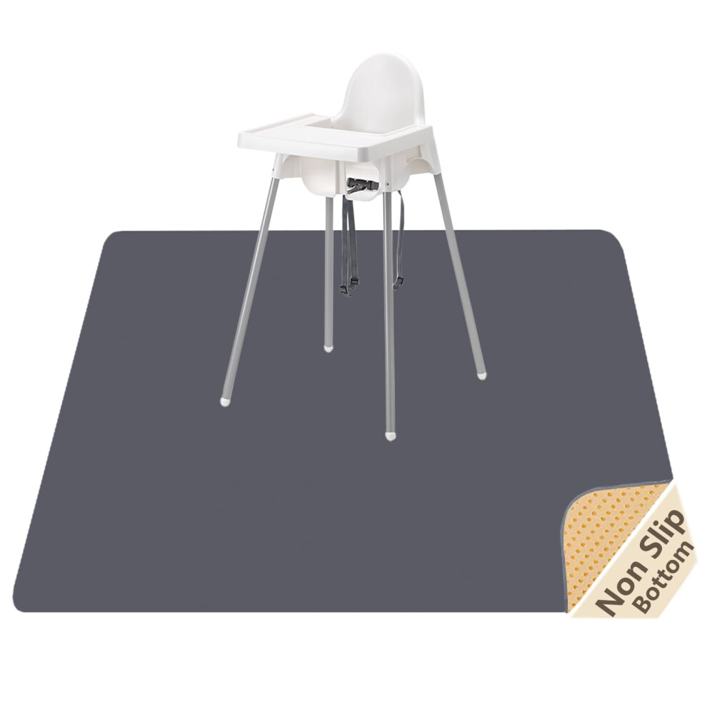 Splash Mat For Under High Chair/Arts/Crafts, 51" Washable Splat Mat Waterproof Anti-Slip Floor Protector Messy Spill Messy Floor Cover For Pe Womumon