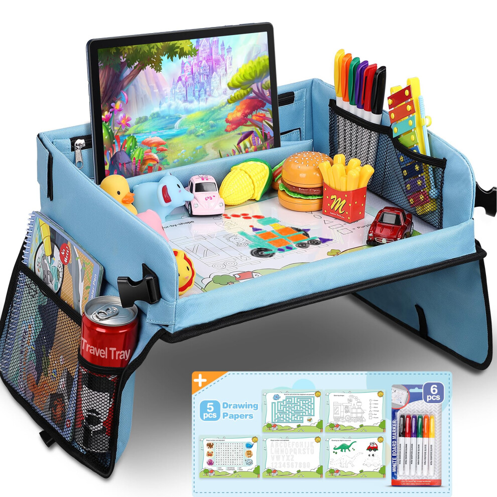 Photos - Other Toys COOLJOY Travel Tray Kids Travel Tray,Kids Travel Essentials,Travel Toys-Play Tray with Transparent Erasable Surface,Lots of