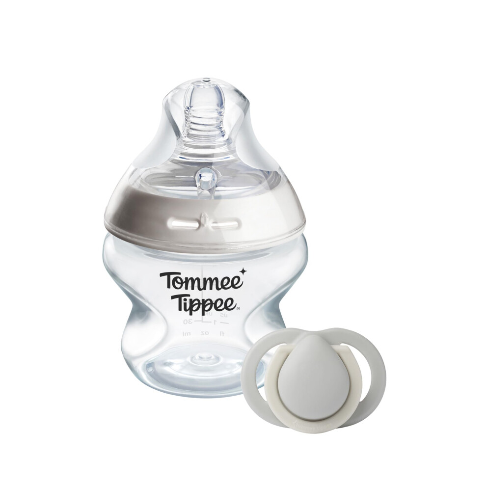 Tommee Tippee Natural Start Baby Bottle (150Ml) And Newborn Soother (0-2 Month)