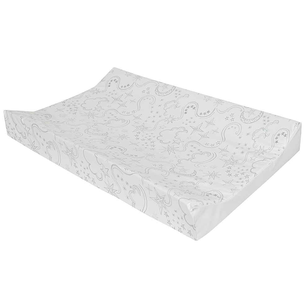 Babycurls Deluxe Anti-Roll Pvc Wedge Nappy Baby Changing Mat With Curved Sides And Raised Edges For Babies From Birth Upwards Wipe Clean And Waterpro