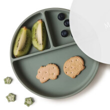 Moonkie Suction Plates for Babies & Toddlers | BPA-Free Weaning Plate