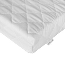 Feature Home New New Cot Bed Mattress, 120 x 60 x 5 cm Travel Compatible with Mothercare & Other Main Brand Cots, Hypoallergenic Removable Cover, UK