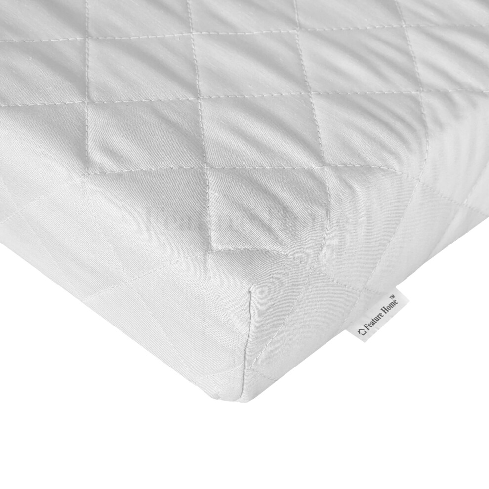 Feature Home New Toddler Baby Cot Bed Mattress 140 X 70 X 7.5 Cm - Breathable Crib Mattress With Polycotton Cover, Fits Various Cosatto, John Lewis C