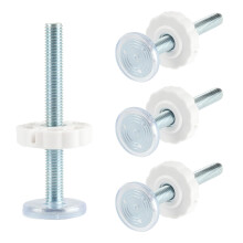 WELHAEPI M10 Pressure Spindle Rods for Baby Gate, 4 Pack White