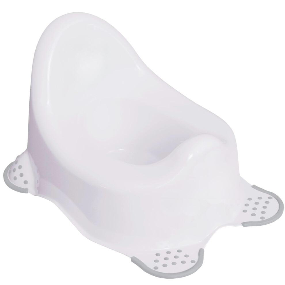 Babycurls Steady Potty With Non Slip Grip Feet - Easy To Clean Loo Training For Kids Toddlers Infants Practical Lightweight And Portable With High Ba