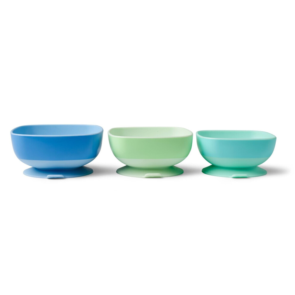 Nuby Toddler Suction Bowls - Baby Weaning Bowls With Easy Release Tab | Stackabl