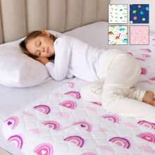 Lynmark Toddler Potty Training Bed Pads - Soft Waterproof Bedwetting Pee Protector Mat for Kids - Multi-Layer Non-Slip Washable Incontinence Mattres