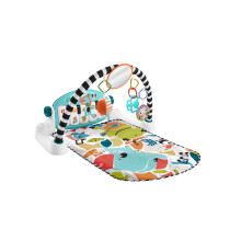Fisher-Price - Baby Piano Gym, Portable Music Set with 3 Levels of Smart Stages Learning, Includes 10 Connectable Toys, Italian Version, Toy for Chil