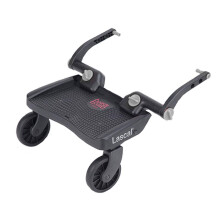 Lascal BuggyBoard Mini 3D | Universal Buggy Board, Compatible with 99% of Pushchairs | Pram Accessory for Children from 2-6 Years | Red