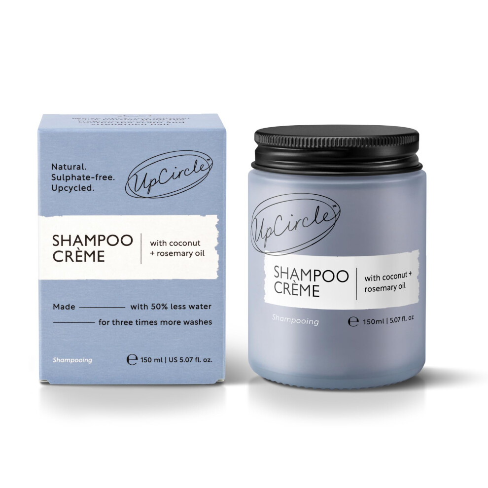 Jumbo Shampoo Crème With Rosemary Oil + Berry - 150Ml – Gentle Formulation To Soothe + Cleanse – Coconut + Grapefruit Oil – Natur Pink Upcircle