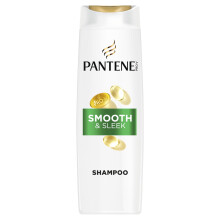 Pantene Pro-V Smooth & Sleek 3 in 1 Shampoo 600ml for Frizzy, Dull Hair. Cleanses, Detangles, and Treats Hair at the Same Time. Free From Mineral Oil
