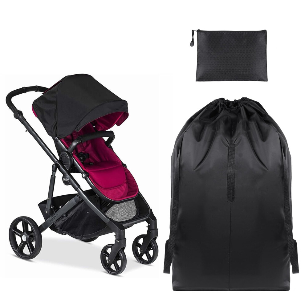 Stroller Bag For Airplane Travel, Transport Bag For Strollers, Waterproof Foldable Child Seat Transport Bag, Travel Stroller Bag For Train Ride Hotut