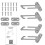 2 Pairs Window Restrictors Locks,Aongray Window Restrictor Hook 1