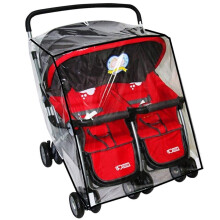Universal Twins Stroller Raincover Double Raincover for Pushchair Side by Side Baby Stroller rain Cover for Pushchair Pram Buggy Rainproof Dustproof