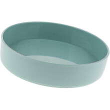 (Green 33cm) Tenlacum Round Container Flower Bonsai Pot Vase Suiban Ikebana Plastic (black 23cm)
