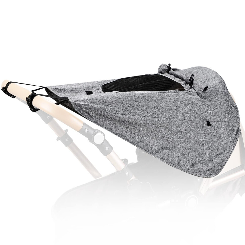 Etercycle Buggy Sun Cover, Universal Pram Sunshade Uv Protection And Water Resistant, Sun Cover With Viewing Window For Strollers Pushchairs