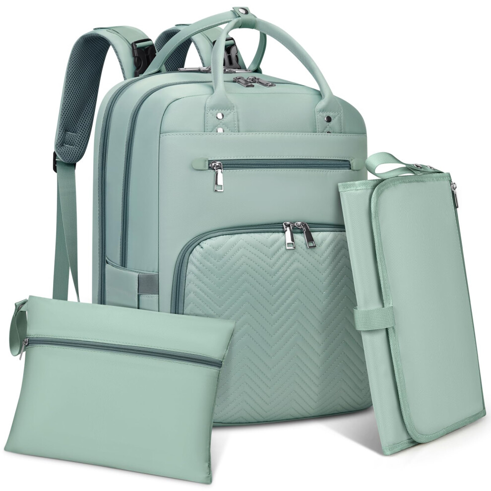 Baby Changing Bags Backpack With Portable Changing Mat Multifunction Nappy Changing Bags Waterproof Diaper Bag Large Nappy Bag Baby Bag For Rainsmore