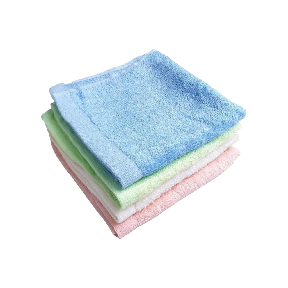 Keltra 4 Pack Bamboo Face Cloths Flannels,Baby Wash Cloth,Makeup Remover Facial Cleansing Flannel,Reusable Soft Microfibre Clean Washcloths Towels Facecloth