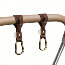 haakaa Baby Stroller Hooks for Bags?Universal Stroller Straps and Hooks, Non-Slip with One-Hand Opening, Multipurpose Hooks for Diaper Bags, Backpacks