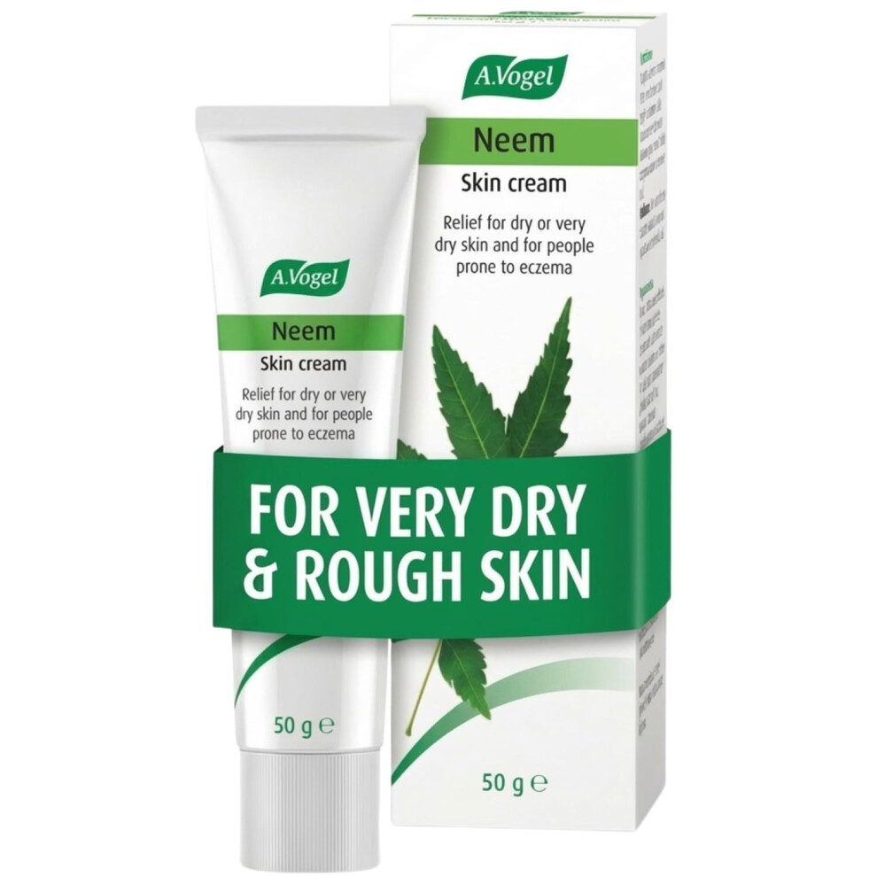 Neem For Dry & Eczema-Prone Skin - Natural Moisturising With Neem Extract, Almond Oil & Beeswax - Helps Soothe Itchy, & Irrit Cream/Red A.vogel