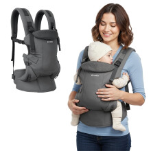 Polyester Baby Carrier- Adjustable Baby Carrier for Infants and Toddlers - Grey