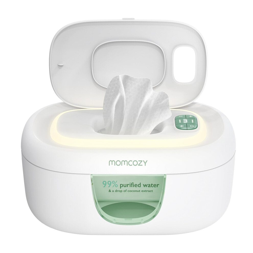 Baby Wipe Warmer, Innovative Spring Design, Large Capacity Wipes Dispenser, Fast And Even Heating, 4 Modes Of Temperature Heating Control, Di Momcozy