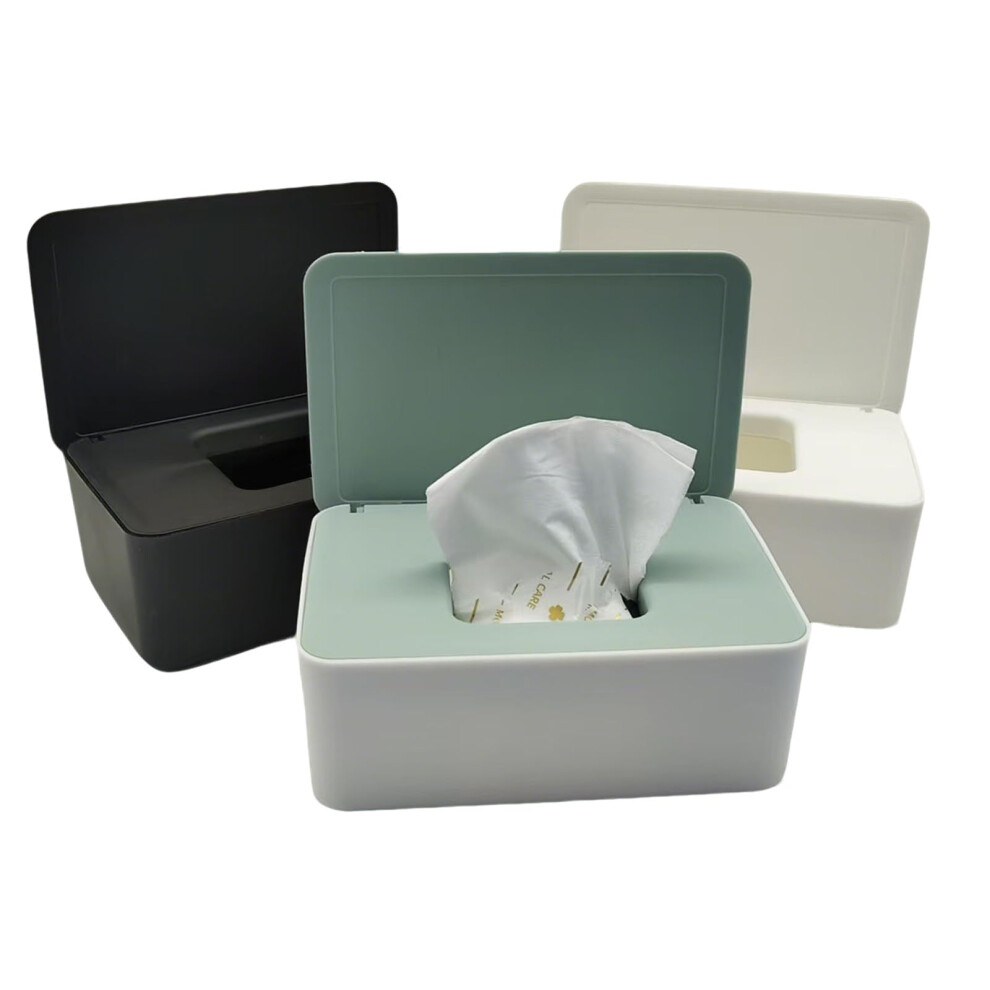 Hhverse 3 Pcs Wet Wipes Dispenser Box Dustproof With Lid Wipes Dispenser Keeps Wipes Fresh Tissue Box Holder 3 Colors Wet Wipe Dispenser For Home Office Car