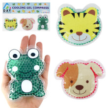 Reusable Soothing Kids Hot and Cold Gel Compress Ice Pack for Bruises and Bumps, Cool Packs for Injuries, First Aid, Pain Relief, Headache, Cuts & In