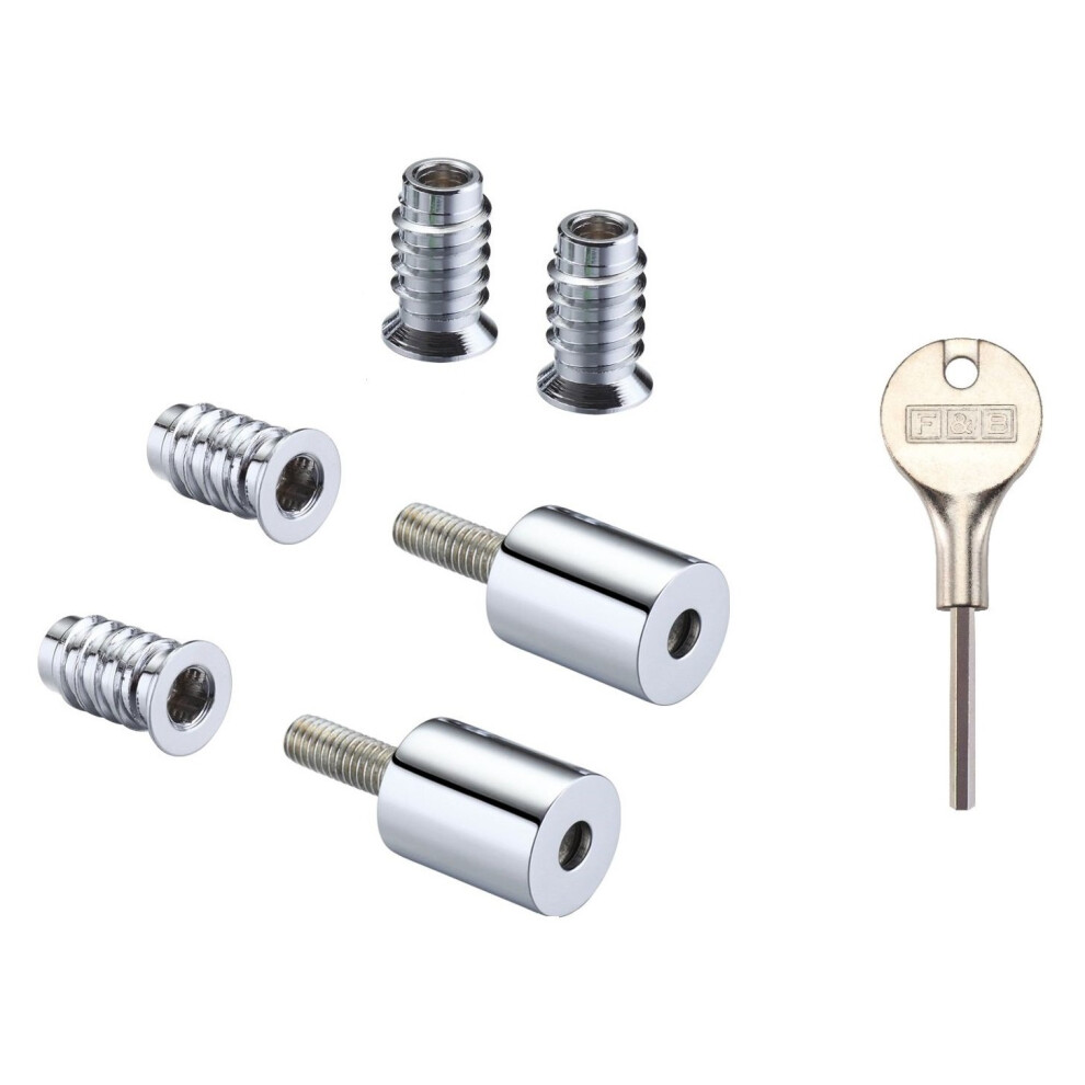 Fulton & Bray Fb319 Quality Roller Sash Window Stop Restrictor For Child Safety And Security - Comes With Key Included (Polished Chrome)
