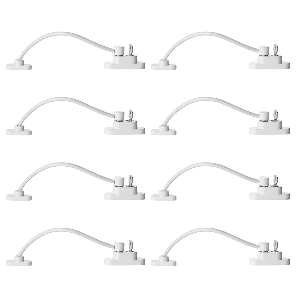 8PCS Window Restrictor Lock Window Locks for UPVC Windows Adhesive No Drilling W