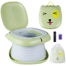 Travel Potty for Toddlers, Yeelua Reusable Potty Training Toilet Seat, Portable Potty for Baby Boys and Girls, 45pcs Potty Bags Included for Toddler