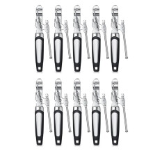10 Stück Dosenöffner, Manueller Dosenöffner, Weicher, Rutschfester Griff, Robuster Handgehaltener Dosenöffner, Sicherheitsdosenöffner