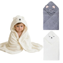 JNGTKL 2 Pack 80x80cm Baby Bath Towels Newborn, Hooded Towels