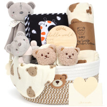 Top-spring Baby Gift Basket, Newborn Hamper Set with New Baby Essentials