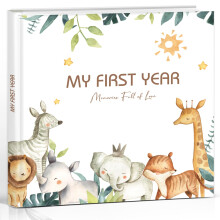 Hyggartn Baby Album “My First Year” – Memory Book for Baby’s First