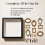 (White, -) Mini Museum Shadow Box Frame, DIY Display Case with Mini Frames & Figurines, LED String Lights 3
