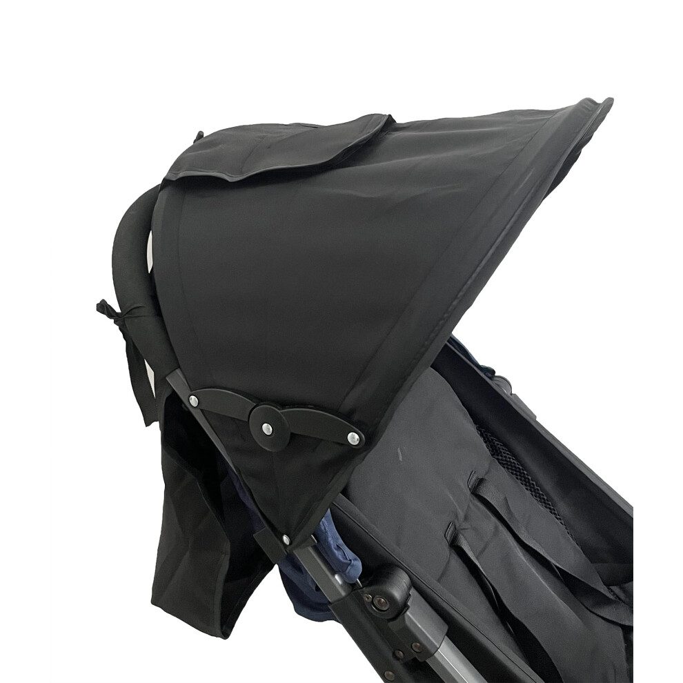 Baby Stroller Hood Awning Pram Sunshade Universal Sun Canopy For Baby Buggy Pushchair Sun Shield Parasol Umbrella With Pockets Window Adjustable Retr Topoq