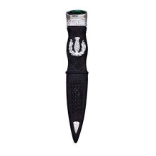 THISTLE KILT SAFETY SGIAN DUBH SILVER DUMMY PEWTER MOUNT WITH DIFFERENT STONES
