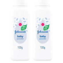 2 X 100G Baby Powder - Gentle and Soothing, Ideal for Sensitive Skin and All Type of Skin Tones (Pack of 2)