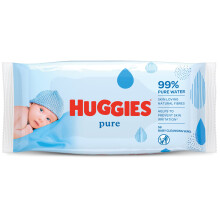 Huggies Pure Baby Wipes - 1 packs of 56
