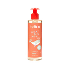 Mini U Tropical Berries Hair & Body Wash Yellow for Children - Suitable from Newborn - Made in UK - Naturally Derived - Suitable for Vegans