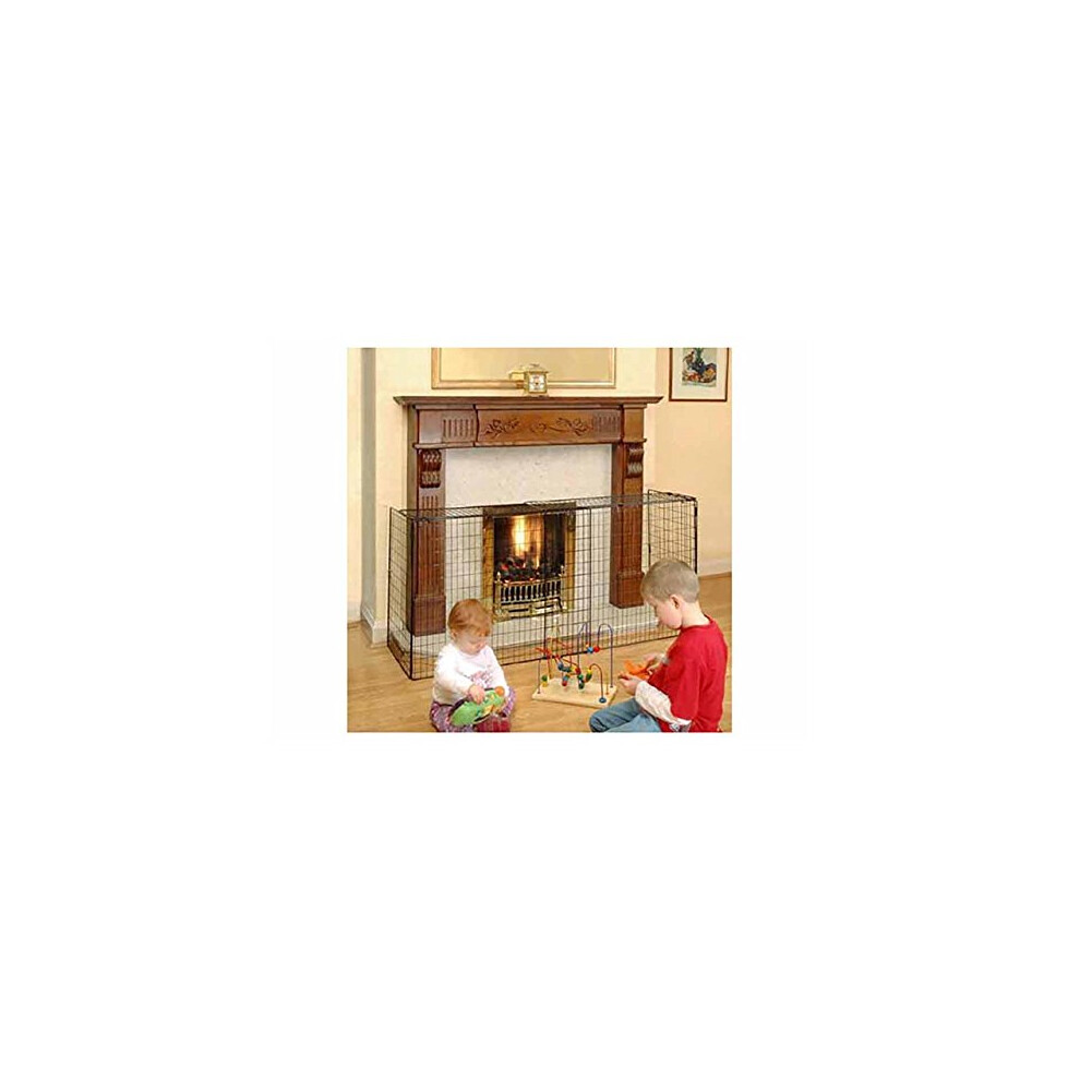 Extending Nursery Child Safety Fireguard - Black Fireside